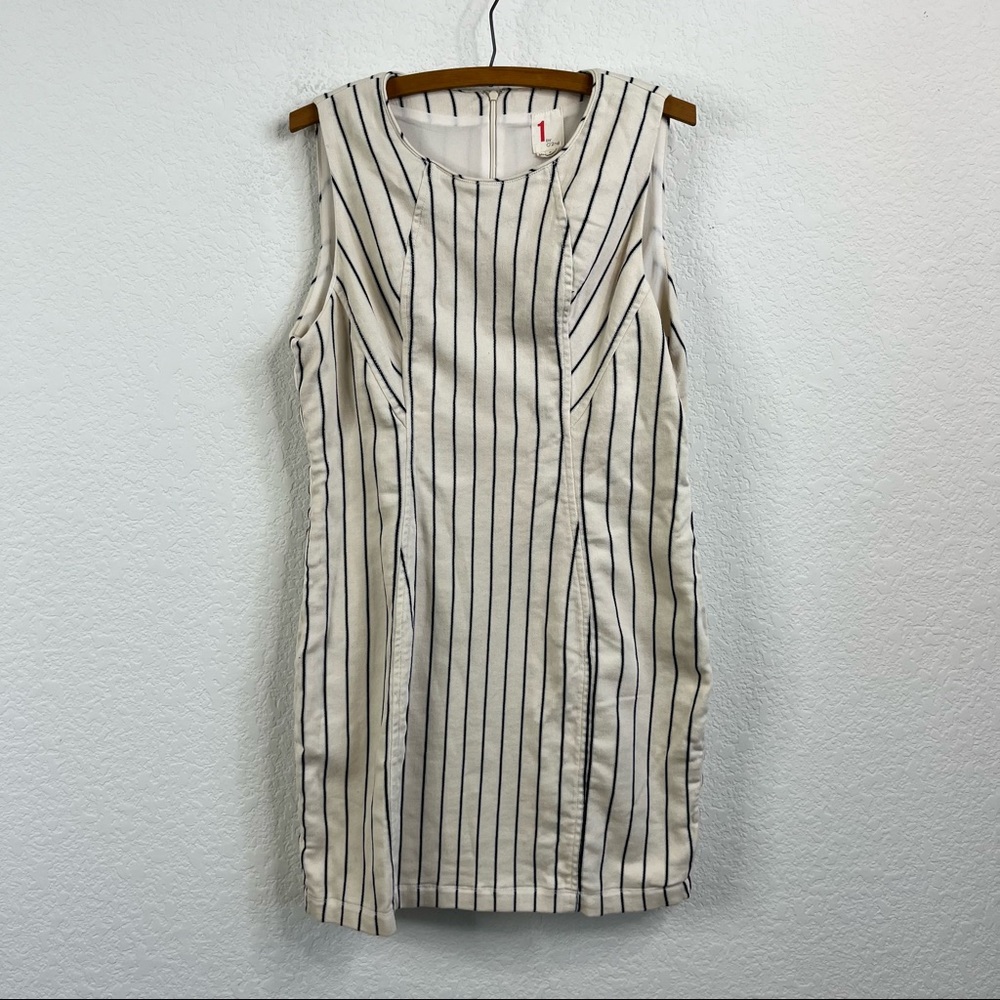 1 by O'2nd Striped Tuxedo Mini Dress